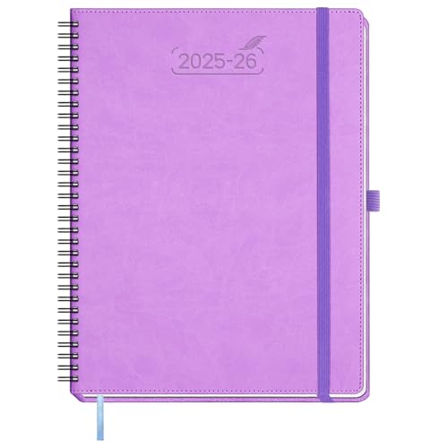 BEZEND Kalender 2025 2026 Wochenplaner A4,18-Monate Juli 25-Dez 26,Buchkalender Ringbuch PU-Leder Softcover 1 Woche 2 Seiten mit Stifthalter - Lavendel BEZEND Kalender 2025 2026 Wochenplaner A4,18-Monate Juli 25-Dez 26,Buchkalender Ringbuch PU-Leder Softcover 1 Woche 2 Seiten mit Stifthalter - Lavendel von BEZEND