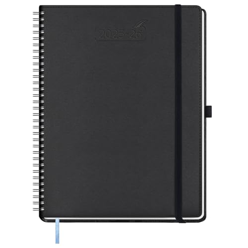 BEZEND Kalender 2025 2026 Wochenplaner A4,18-Monate Juli 25-Dez 26,Buchkalender Ringbuch PU-Leder Softcover 1 Woche 2 Seiten mit Stifthalter - Schwarz BEZEND Kalender 2025 2026 Wochenplaner A4,18-Monate Juli 25-Dez 26,Buchkalender Ringbuch PU-Leder Softcover 1 Woche 2 Seiten mit Stifthalter - Schwarz von BEZEND