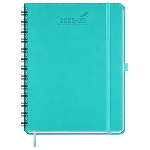 BEZEND Kalender 2025 2026 Wochenplaner A4,18-Monate Juli 25-Dez 26,Buchkalender Ringbuch PU-Leder Softcover 1 Woche 2 Seiten mit Stifthalter - Türkis BEZEND Kalender 2025 2026 Wochenplaner A4,18-Monate Juli 25-Dez 26,Buchkalender Ringbuch PU-Leder Softcover 1 Woche 2 Seiten mit Stifthalter - Türkis von BEZEND
