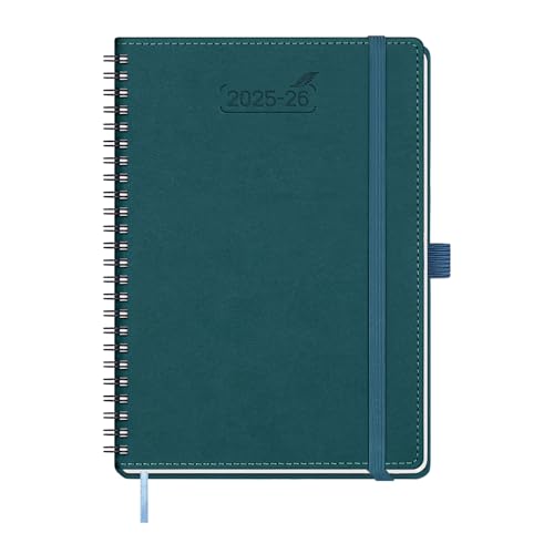BEZEND Kalender 2025 2026 Wochenplaner A5,18-Monate Juli 25-Dez 26,Buchkalender Ringbuch PU-Leder Softcover 1 Woche 2 Seiten mit Stifthalter - Dunkelgrün BEZEND Kalender 2025 2026 Wochenplaner A5,18-Monate Juli 25-Dez 26,Buchkalender Ringbuch PU-Leder Softcover 1 Woche 2 Seiten mit Stifthalter - Dunkelgrün von BEZEND