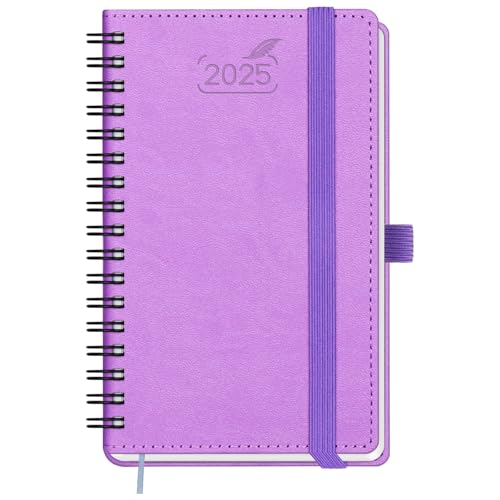 BEZEND Taschenkalender 2025 Klein Ringbuch 15,5 x 9 cm | Kalender 2025 Buchkalender 1 Woche 2 Seiten mit 100 g/m² Papier | Terminplaner 2025 Wochenplaner A6 mit PU-Leder Softcover - Lavendel BEZEND Taschenkalender 2025 Klein Ringbuch 15,5 x 9 cm | Kalender 2025 Buchkalender 1 Woche 2 Seiten mit 100 g/m² Papier | Terminplaner 2025 Wochenplaner A6 mit PU-Leder Softcover - Lavendel von BEZEND