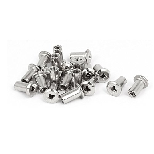 Schraubenmutter, M6 x 15 mm, Metallnägel, Schrauben und Befestigungselemente, Kreuzschlitz-Zylindermuttern, Möbelbeschläge, Muttern- Bolzensätze, Beschläge, 20 Stück Schraubenmutter, M6 x 15 mm, Metallnägel, Schrauben und Befestigungselemente, Kreuzschlitz-Zylindermuttern, Möbelbeschläge, Muttern- Bolzensätze, Beschläge, 20 Stück von BEZEOVDWJ