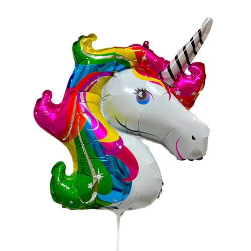 1x Folienballon Einhorn "UNICORN" (61cm) Luftballon Fantasie Tiere Kindergeburtstag Party Fest Geschenk von BF Souvenirs