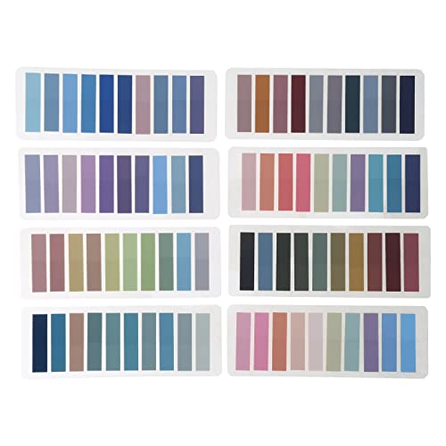 1600 Stück Klebe-Tabs, 80 Farben, beschreibbare Klebe-Tabs, farbige Seitenmarker, transparente Haftnotizen 1600 Stück Klebe-Tabs, 80 Farben, beschreibbare Klebe-Tabs, farbige Seitenmarker, transparente Haftnotizen von BFANGLC