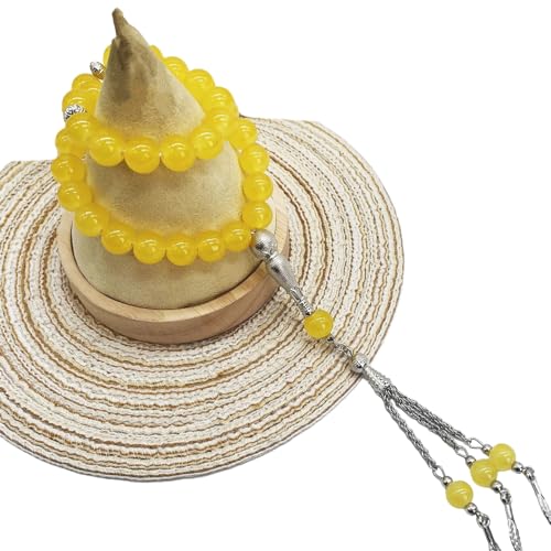 33 Glasperlen, Quasten, Muslime, Rosenkranz, Gebetsperlen, für Damen und Herren, Tasbih-Schmuckzubehör von BFANGLC