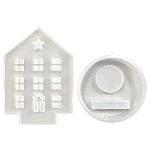 3D-Kerzenhalter-Silikonform, ausgehöhlt, Hausbodenform, Gipshalter, Epoxidharz, Heimdekoration 3D-Kerzenhalter-Silikonform, ausgehöhlt, Hausbodenform, Gipshalter, Epoxidharz, Heimdekoration von BFANGLC