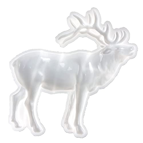 3D-Tierharz-Form aus Epoxidharz, mit realistischen Elchformen, fein geschnitzte Silikonform für Wand-/Schreibtisch-Dekoration von BFANGLC