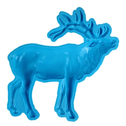 3D-Tierharz-Form aus Epoxidharz, mit realistischen Elchformen, fein geschnitzte Silikonform für Wand-/Schreibtisch-Dekoration von BFANGLC