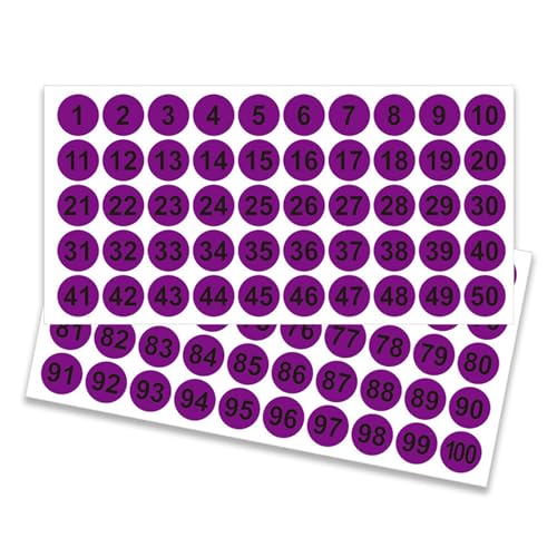 50 Blatt Zahlenaufkleber, rund, selbstklebend, Zahlen, Farbe, nummerierte Aufkleber, Klassifizierungsetiketten für Bürospinde 50 Blatt Zahlenaufkleber, rund, selbstklebend, Zahlen, Farbe, nummerierte Aufkleber, Klassifizierungsetiketten für Bürospinde von BFANGLC