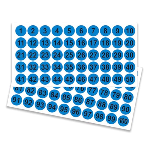 50 Blatt Zahlenaufkleber, rund, selbstklebend, Zahlen, Farbe, nummerierte Aufkleber, Klassifizierungsetiketten für Bürospinde 50 Blatt Zahlenaufkleber, rund, selbstklebend, Zahlen, Farbe, nummerierte Aufkleber, Klassifizierungsetiketten für Bürospinde von BFANGLC