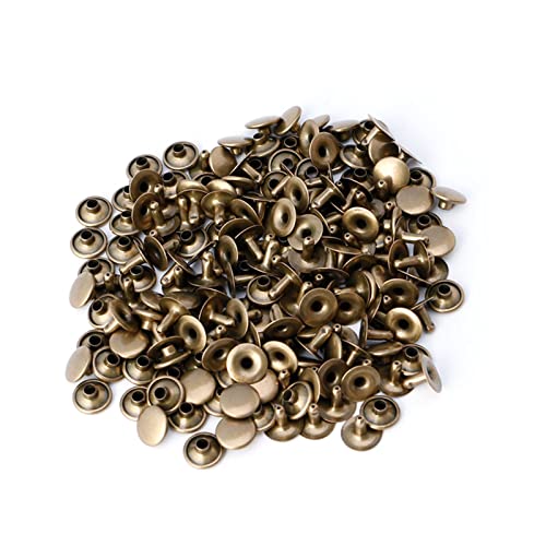 BFANGLC 100 x Doppelnieten Metall Leder Handwerk Reparatur Nieten Punk Dekor BFANGLC 100 x Doppelnieten Metall Leder Handwerk Reparatur Nieten Punk Dekor von BFANGLC