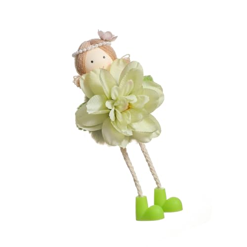 BFANGLC Dekorativer Puppen-Anhänger für Mädchen, wunderschön gearbeitete Mädchenpuppen mit Blumendetail für stilvolle Taschenaufwertung von BFANGLC