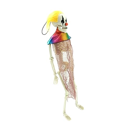 BFANGLC Schreckliche Skelette für Halloween Skelett Spielzeug mit langem hängenden Seil für eine von BFANGLC