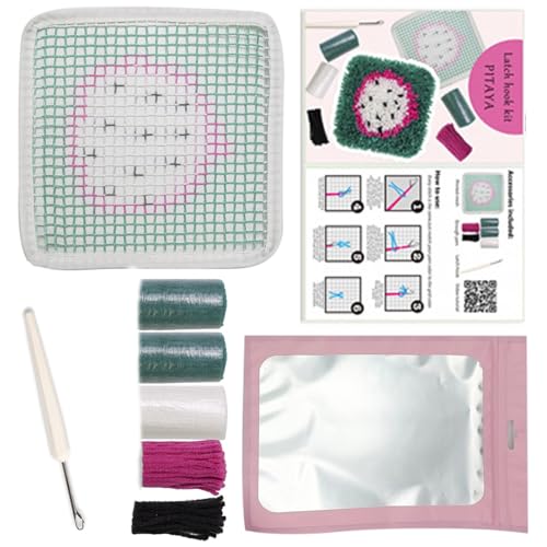 BFANGLC Untersetzer mit Verriegelungshaken, Obstuntersetzer, Bastelset, Untersetzer, Häkelset, Stickset, handgefertigtes Knüpfhaken-Set BFANGLC Untersetzer mit Verriegelungshaken, Obstuntersetzer, Bastelset, Untersetzer, Häkelset, Stickset, handgefertigtes Knüpfhaken-Set von BFANGLC