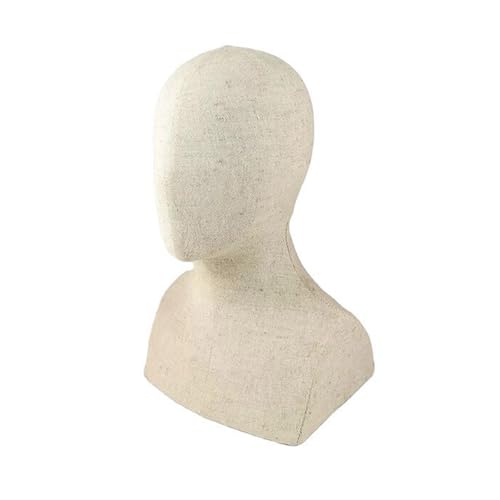 Männlicher Mannequinkopf für Hut und Perücken, Ständer, Holzmaserung, Jute, Ständer, Puppenkopf-Modell-Dekorationen Männlicher Mannequinkopf für Hut und Perücken, Ständer, Holzmaserung, Jute, Ständer, Puppenkopf-Modell-Dekorationen von BFANGLC