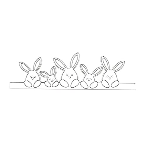 Metall-Stanzformen, Osterhasen, Prägeschablone für Kartenherstellung, Scrapbooking, Papierbastelvorlage von BFANGLC