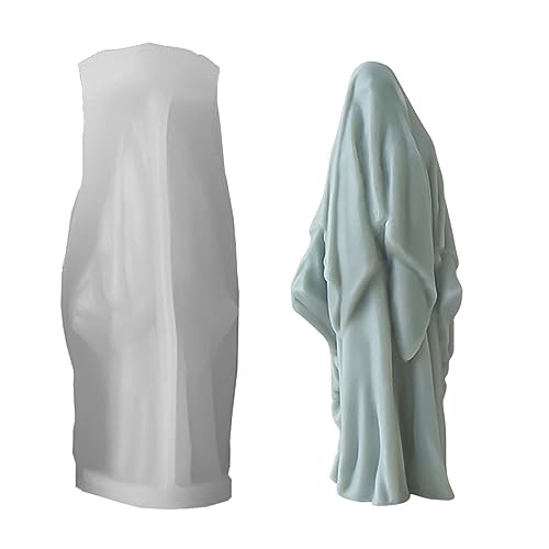 Multifunktionale Silikonform für Halloween, Maskenmann, für Seife, Gips, handgefertigte Ornamente von BFANGLC