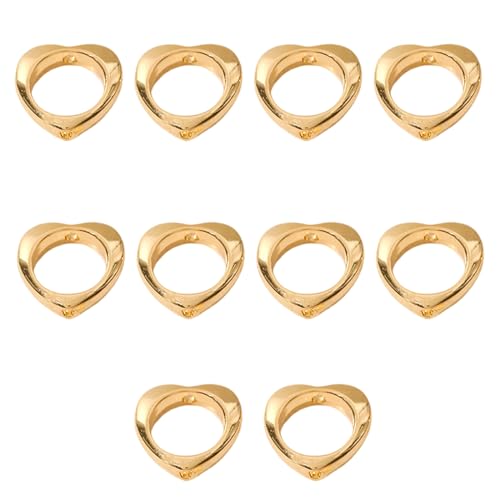 Perlenkreise für handgefertigten Schmuck, praktische Abstandshalter, Verbindungsstücke, Halsketten, 10 Stück von BFANGLC