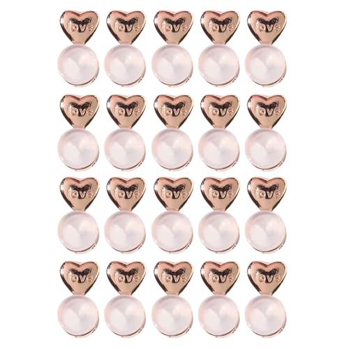 Set mit 20 Ohrläppchenstützen, stilvoll, verstellbar, Ohr-Accessoire, Charm, einfach zu bedienen, Silikon-Ohrringheber Set mit 20 Ohrläppchenstützen, stilvoll, verstellbar, Ohr-Accessoire, Charm, einfach zu bedienen, Silikon-Ohrringheber von BFANGLC