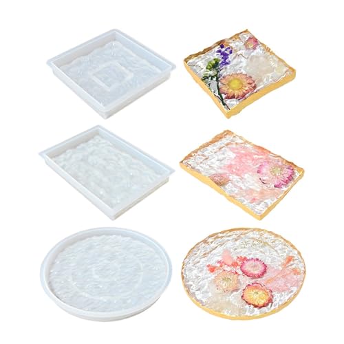 Silikonform mit Wasserwellen, Epoxidharz, flexible Silikonform für künstlerische Heimdekorationen, Displayplattenherstellung von BFANGLC