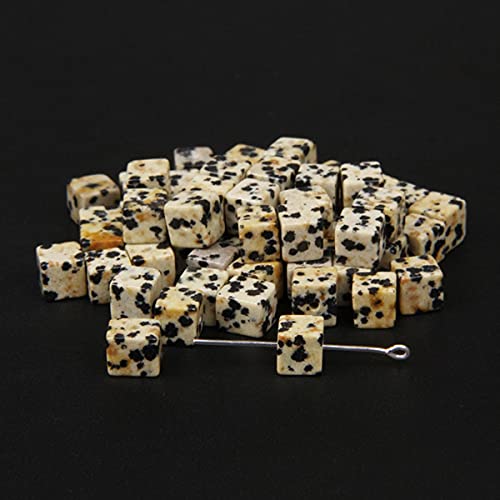 Modefarben 4 mm / 6 mm / 8 mm quadratische Perlen Würfel Natursteinperlen DIY handgefertigte Edelsteinperlen für die Schmuckherstellung Großhandel-Dalmation, 8 mm ca. 10 Stück Modefarben 4 mm / 6 mm / 8 mm quadratische Perlen Würfel Natursteinperlen DIY handgefertigte Edelsteinperlen für die Schmuckherstellung Großhandel-Dalmation, 8 mm ca. 10 Stück von BFAUNRY