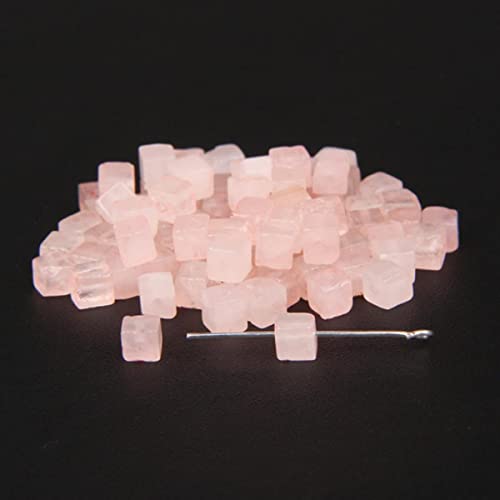 Modefarben 4 mm / 6 mm / 8 mm quadratische Perlen Würfel Natursteinperlen DIY handgefertigte Edelsteinperlen für die Schmuckherstellung Großhandel-Rosa Quarz, 6 mm ca. 10 Stück Modefarben 4 mm / 6 mm / 8 mm quadratische Perlen Würfel Natursteinperlen DIY handgefertigte Edelsteinperlen für die Schmuckherstellung Großhandel-Rosa Quarz, 6 mm ca. 10 Stück von BFAUNRY