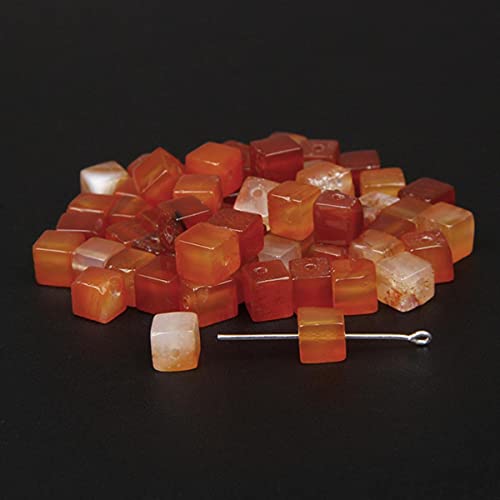 Modefarben 4 mm / 6 mm / 8 mm quadratische Perlen Würfel Natursteinperlen DIY handgefertigte Edelsteinperlen für die Schmuckherstellung Großhandel-Roter Achat, 6 mm ca. 10 Stück Modefarben 4 mm / 6 mm / 8 mm quadratische Perlen Würfel Natursteinperlen DIY handgefertigte Edelsteinperlen für die Schmuckherstellung Großhandel-Roter Achat, 6 mm ca. 10 Stück von BFAUNRY
