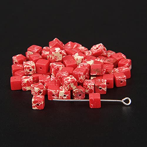 Modefarben 4 mm / 6 mm / 8 mm quadratische Perlen Würfel Natursteinperlen DIY handgefertigte Edelsteinperlen für die Schmuckherstellung Großhandel-Roter Kaiser, 6 mm ca. 20 Stück Modefarben 4 mm / 6 mm / 8 mm quadratische Perlen Würfel Natursteinperlen DIY handgefertigte Edelsteinperlen für die Schmuckherstellung Großhandel-Roter Kaiser, 6 mm ca. 20 Stück von BFAUNRY