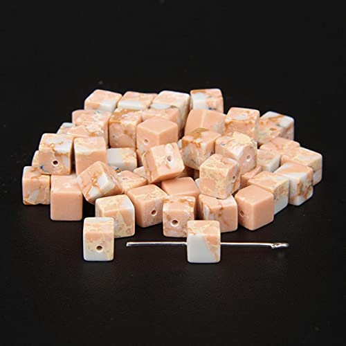 Modefarben 4 mm / 6 mm / 8 mm quadratische Perlen Würfel Natursteinperlen DIY handgefertigte Edelsteinperlen für die Schmuckherstellung Großhandel-Shoushan Jaspis, 6 mm ca. 20 Stück Modefarben 4 mm / 6 mm / 8 mm quadratische Perlen Würfel Natursteinperlen DIY handgefertigte Edelsteinperlen für die Schmuckherstellung Großhandel-Shoushan Jaspis, 6 mm ca. 20 Stück von BFAUNRY