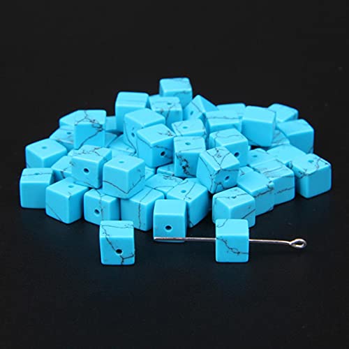 Modefarben 4 mm / 6 mm / 8 mm quadratische Perlen Würfel Natursteinperlen DIY handgefertigte Edelsteinperlen für die Schmuckherstellung Großhandel-Türkis, 6 mm ca. 10 Stück Modefarben 4 mm / 6 mm / 8 mm quadratische Perlen Würfel Natursteinperlen DIY handgefertigte Edelsteinperlen für die Schmuckherstellung Großhandel-Türkis, 6 mm ca. 10 Stück von BFAUNRY