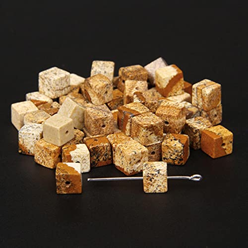 Modefarben 4 mm / 6 mm / 8 mm quadratische Perlen Würfel Natursteinperlen DIY handgefertigte Edelsteinperlen für die Schmuckherstellung Großhandelsbild, 8 mm ca. 20 Stück Modefarben 4 mm / 6 mm / 8 mm quadratische Perlen Würfel Natursteinperlen DIY handgefertigte Edelsteinperlen für die Schmuckherstellung Großhandelsbild, 8 mm ca. 20 Stück von BFAUNRY
