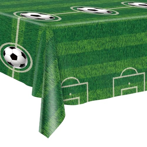 2 Tischdecken Fußball 274 x 137 cm Fußballplatz Partytischdecken Tischdeko für Fußballparty, Kindergesburtstag, Zurück in die Schule, Abschluss 2 Tischdecken Fußball 274 x 137 cm Fußballplatz Partytischdecken Tischdeko für Fußballparty, Kindergesburtstag, Zurück in die Schule, Abschluss von BFB