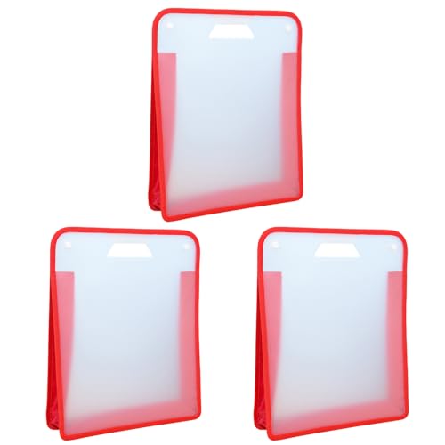 3 Stück tragbare Sammelalbum-Papier-Organizer-Tasche tragbare Projekttasche Dokumententasche leichte Schulbuchtasche von BFLKY