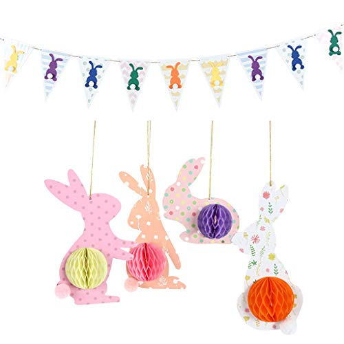 BFLKY 1 Set Hasen-Anhänger zum Aufhängen, Ornament für Foto, Heim-Party-Dekoration BFLKY 1 Set Hasen-Anhänger zum Aufhängen, Ornament für Foto, Heim-Party-Dekoration von BFLKY