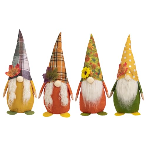 BFLKY 4 Stück Thanksgiving Zwerge Charme Elegante Thanksgiving Zwerge Ornament Dekorationen für Familienfeiern BFLKY 4 Stück Thanksgiving Zwerge Charme Elegante Thanksgiving Zwerge Ornament Dekorationen für Familienfeiern von BFLKY