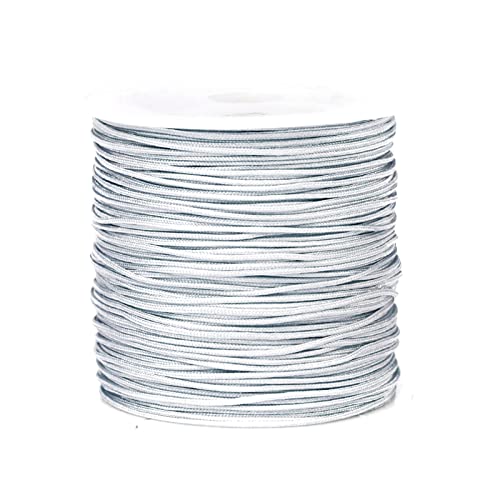 BFLKY 49 Yards 0,8 mm Nylonschnur für Perlenschnur, chinesische Knotenschnur, Nylonfaden, geflochtene Schnur für Armbänder, Ornamente, 26 Farben BFLKY 49 Yards 0,8 mm Nylonschnur für Perlenschnur, chinesische Knotenschnur, Nylonfaden, geflochtene Schnur für Armbänder, Ornamente, 26 Farben von BFLKY