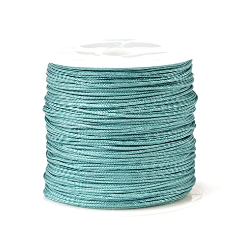 BFLKY 49 Yards 0,8 mm Nylonschnur für Perlenschnur, chinesische Knotenschnur, Nylonfaden, geflochtene Schnur für Armbänder, Ornamente, 26 Farben BFLKY 49 Yards 0,8 mm Nylonschnur für Perlenschnur, chinesische Knotenschnur, Nylonfaden, geflochtene Schnur für Armbänder, Ornamente, 26 Farben von BFLKY