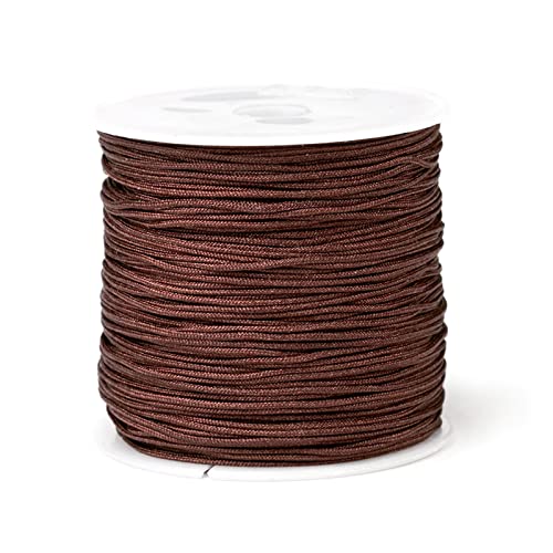 BFLKY 49 Yards 0,8 mm Nylonschnur für Perlenschnur, chinesische Knotenschnur, Nylonfaden, geflochtene Schnur für Armbänder, Ornamente, 26 Farben BFLKY 49 Yards 0,8 mm Nylonschnur für Perlenschnur, chinesische Knotenschnur, Nylonfaden, geflochtene Schnur für Armbänder, Ornamente, 26 Farben von BFLKY