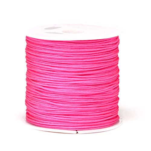 BFLKY 49 Yards 0,8 mm Nylonschnur für Perlenschnur, chinesische Knotenschnur für Armbänder, Ornamente, 26 Farben BFLKY 49 Yards 0,8 mm Nylonschnur für Perlenschnur, chinesische Knotenschnur für Armbänder, Ornamente, 26 Farben von BFLKY