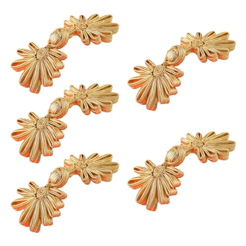 BFLKY 5 Paar/Pack Cheongsam Verschluss Nähverschlüsse Chinesische Knoten Frosch Dekorative Knöpfe Chinesische Traditionelle Knöpfe von BFLKY