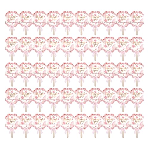 BFLKY 50 Stück/Packung elegante Papierfächer im eleganten asiatischen Stil, Papierfächer für Heimdekoration und Veranstaltungen im Freien, Partyzubehör BFLKY 50 Stück/Packung elegante Papierfächer im eleganten asiatischen Stil, Papierfächer für Heimdekoration und Veranstaltungen im Freien, Partyzubehör von BFLKY