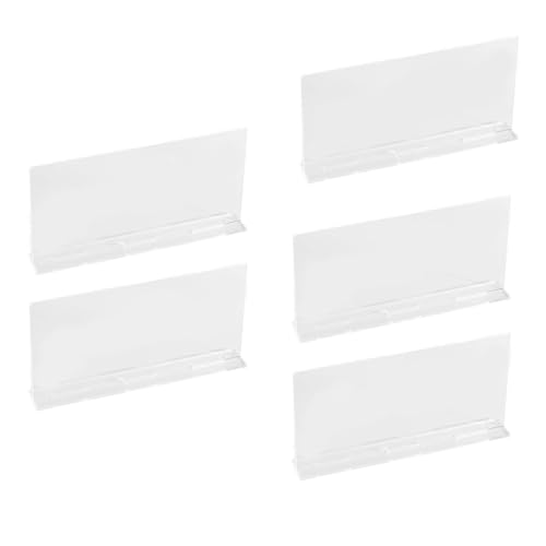 BFLKY Acryl-Tischschild-Halter, transparent, für Hochzeit, Tischschild, Zahlen, Tischkarten, Präsentationsständer, Broschürenständer für Restaurant, Hotel, 5 Stück BFLKY Acryl-Tischschild-Halter, transparent, für Hochzeit, Tischschild, Zahlen, Tischkarten, Präsentationsständer, Broschürenständer für Restaurant, Hotel, 5 Stück von BFLKY