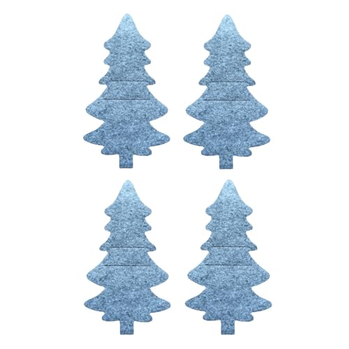 BFLKY Bestecktasche mit Weihnachtsbaum-Schneeflocken-Motiv, für Messer, Gabel, Tasche, Weihnachten, Party, Abendessen, Tischdekoration, Besteck, 4 Stück BFLKY Bestecktasche mit Weihnachtsbaum-Schneeflocken-Motiv, für Messer, Gabel, Tasche, Weihnachten, Party, Abendessen, Tischdekoration, Besteck, 4 Stück von BFLKY