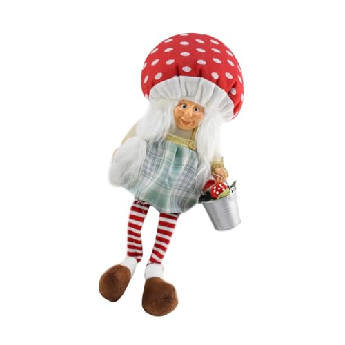 BFLKY Einzigartige Weihnachtspilzmütze, Zwerge, Figur, bunt, Schreibtisch-Ornament, saisonale Tischdekoration, Weihnachtsaccessoire BFLKY Einzigartige Weihnachtspilzmütze, Zwerge, Figur, bunt, Schreibtisch-Ornament, saisonale Tischdekoration, Weihnachtsaccessoire von BFLKY