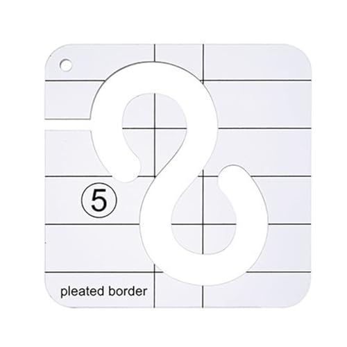 BFLKY Quiltschablone Nählineal Nähmaschine Vorlage Lineal Werkzeug für Patchwork Special-shaped Sewing Ruler BFLKY Quiltschablone Nählineal Nähmaschine Vorlage Lineal Werkzeug für Patchwork Special-shaped Sewing Ruler von BFLKY