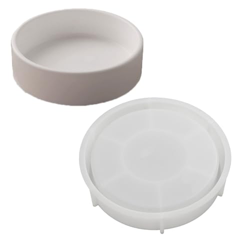 BFLKY Silikonform, handgefertigt, Kerzentablett, runde Aufbewahrungsschale, Gipsformen, Blumentöpfe, Harzformen, Gießformen BFLKY Silikonform, handgefertigt, Kerzentablett, runde Aufbewahrungsschale, Gipsformen, Blumentöpfe, Harzformen, Gießformen von BFLKY