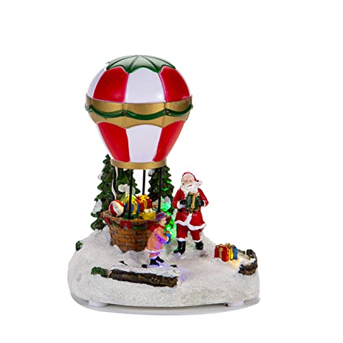 BFLKY Spieluhr Ornament Weihnachten Ballon Ornament Harz Landschaft Desktop Ornament für kreatives LED-Licht Weihnachten BFLKY Spieluhr Ornament Weihnachten Ballon Ornament Harz Landschaft Desktop Ornament für kreatives LED-Licht Weihnachten von BFLKY