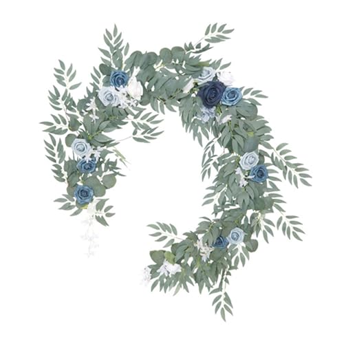 BFLKY Tischläufer mit künstlichen Rosenranken, hängende Blumen, Tischläufer, Hochzeit, Party, Garten, Kunstdekoration BFLKY Tischläufer mit künstlichen Rosenranken, hängende Blumen, Tischläufer, Hochzeit, Party, Garten, Kunstdekoration von BFLKY