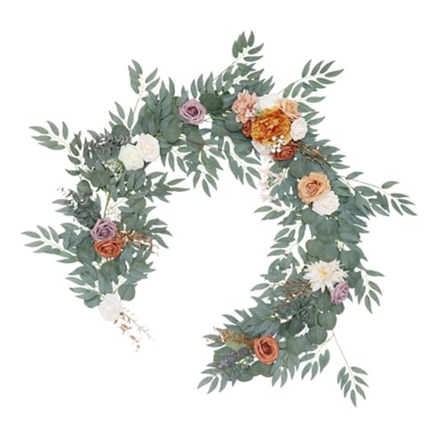 BFLKY Tischläufer mit künstlichen Rosenranken, hängende Blumen, Tischläufer, Hochzeit, Party, Garten, Kunstdekoration BFLKY Tischläufer mit künstlichen Rosenranken, hängende Blumen, Tischläufer, Hochzeit, Party, Garten, Kunstdekoration von BFLKY