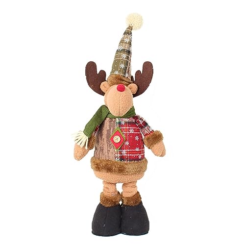 BFLKY Weihnachtsdekoration, Beinlänge, verstellbar, Teleskop-Ornament, stehend, Heimdekoration, für Kinder BFLKY Weihnachtsdekoration, Beinlänge, verstellbar, Teleskop-Ornament, stehend, Heimdekoration, für Kinder von BFLKY